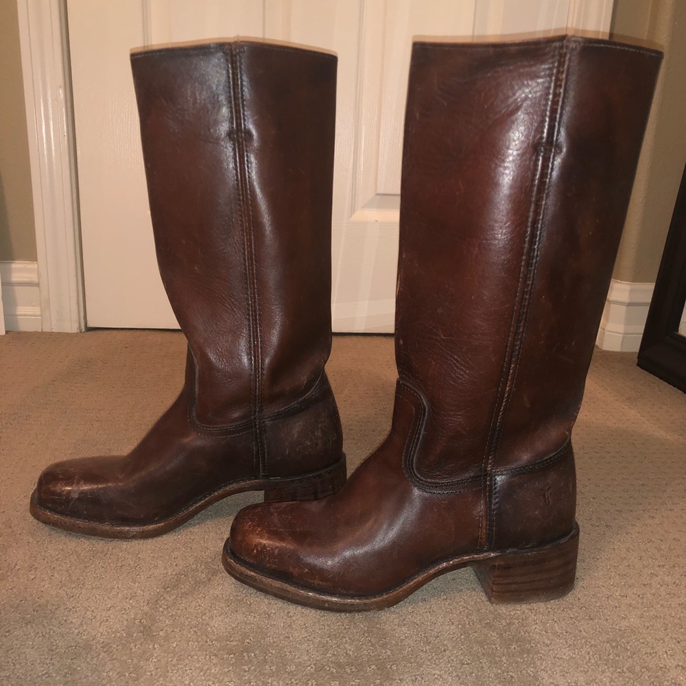 The Frye Company tall pre-distressed boots
